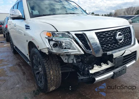 2017 Nissan Armada Platinum из США, поврежденный, VIN JN8AY2NE5H9703733